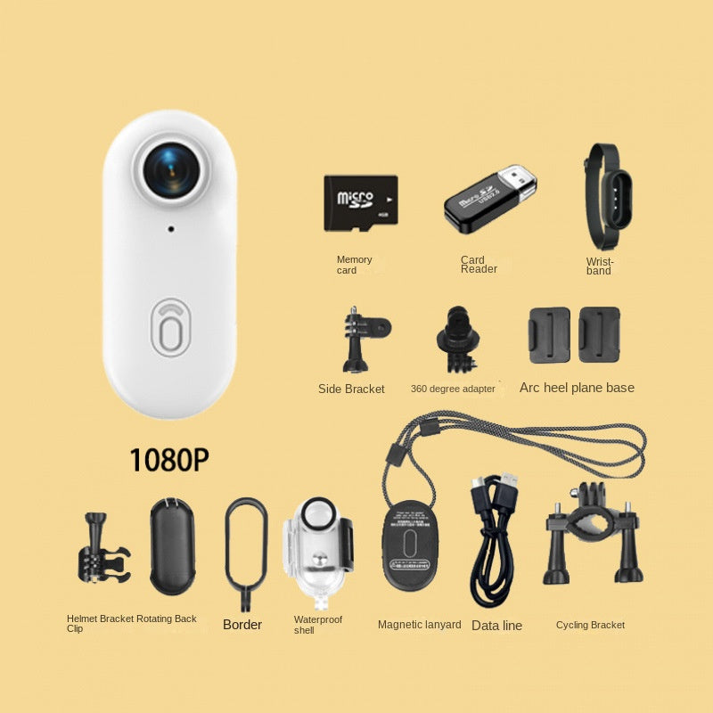 Thumb Bike Camera Magnetic Back Clip Sports Camera Thumb Recorder Pet