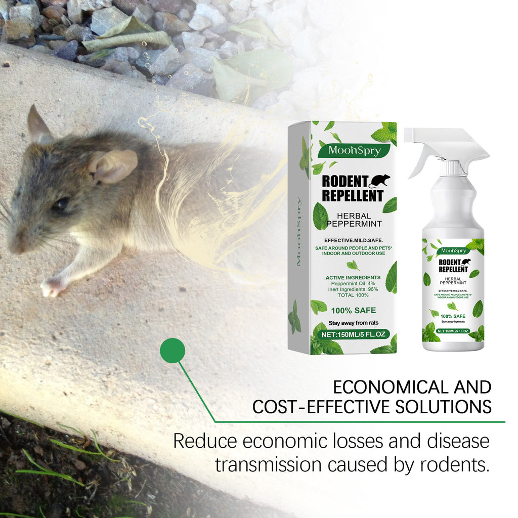 Mint-Scented Mouse Repellent Spray Outdoor Garden Pest Control Rat Deterrent Spray