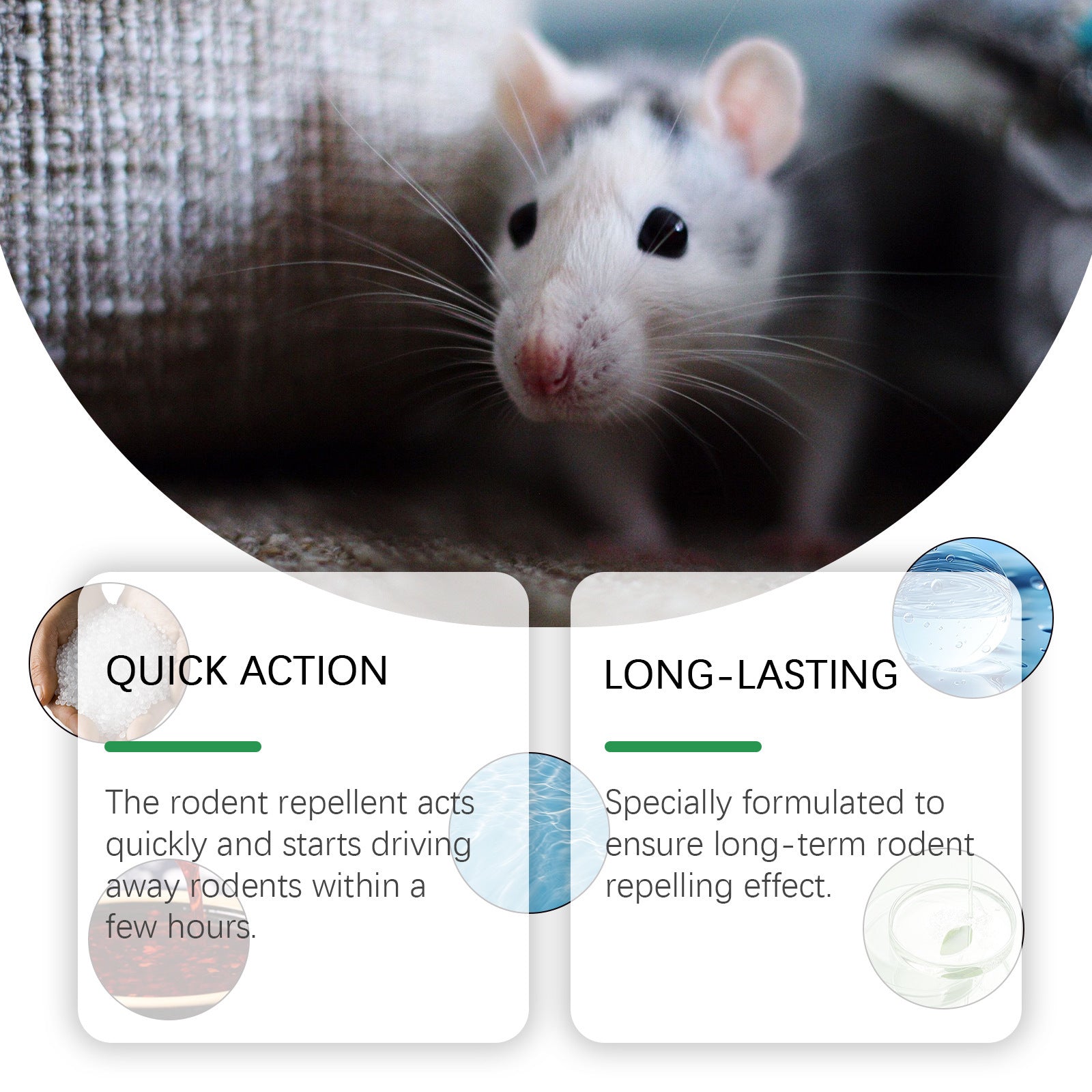 Mint-Scented Mouse Repellent Spray Outdoor Garden Pest Control Rat Deterrent Spray
